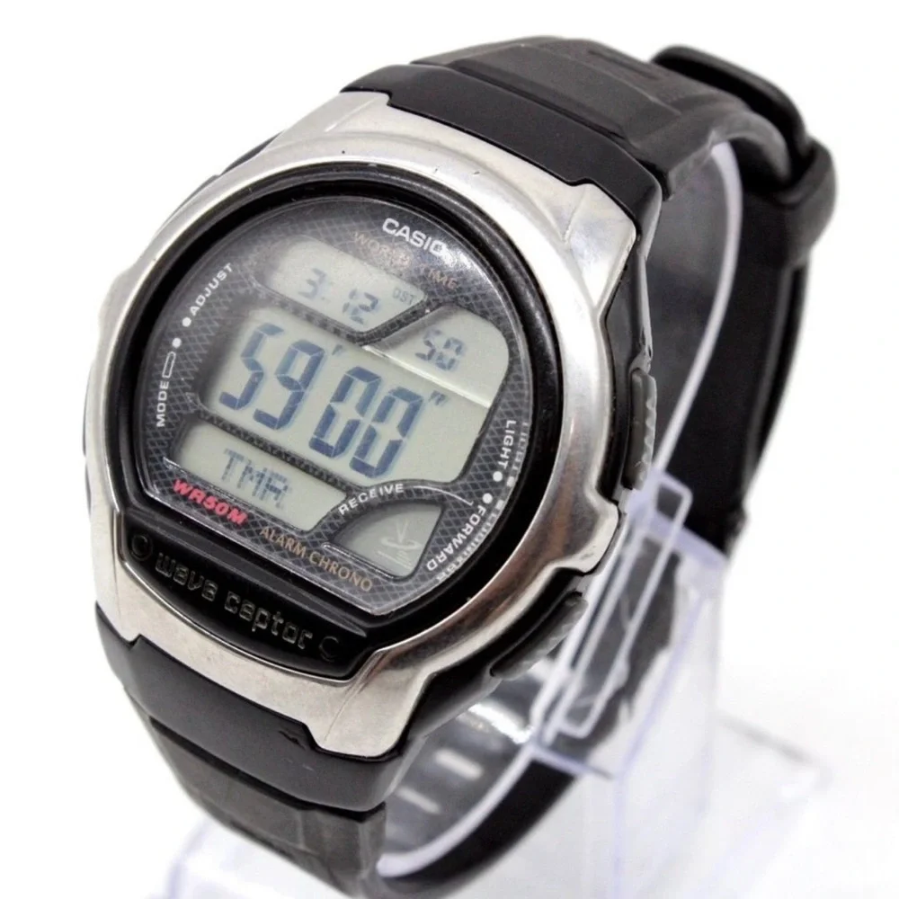 Casio Black and Silver Digital Watch